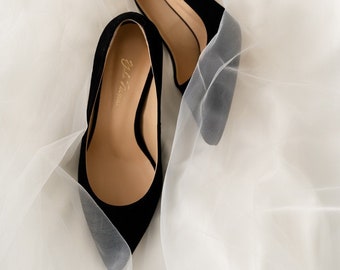 Shoes for bride • black heels • bridal shoes • casual shoes • black shoes • gift for her • bridal heels • wedding shoes • casual shoes