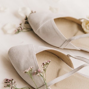 Wedding shoes white wedding shoes shoes wedding shoes for bride low heel wedding shoes flats flats wedding shoes wedding dress image 6