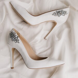 Wedding shoes • white wedding shoes • bridal shoes • wedding heels • white shoes • white heels • bridal heels • heels for bride