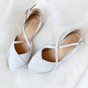 Wedding shoes white wedding shoes shoes wedding shoes for bride low heel wedding shoes flats flats wedding shoes wedding dress image 3
