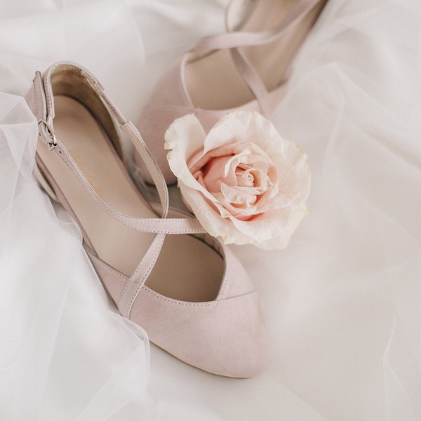 Ballerinas • Hochzeitsschuhe • Rosa Schuhe • Ballerinas • Handgemachte Schuhe • Hochzeitsschuhe • Wohnungen für Braut