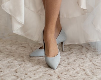 Blue wedding shoes • wedding shoes • bridal shoes • wedding heels • blue shoes • blue heels • something blue • bridal wedding heels