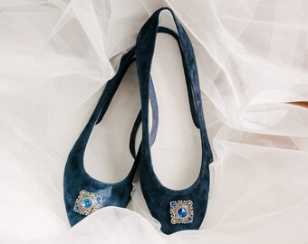 navy ballroom shoes
