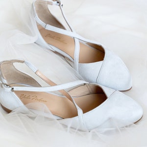 Wedding shoes white wedding shoes shoes wedding shoes for bride low heel wedding shoes flats flats wedding shoes wedding dress image 1