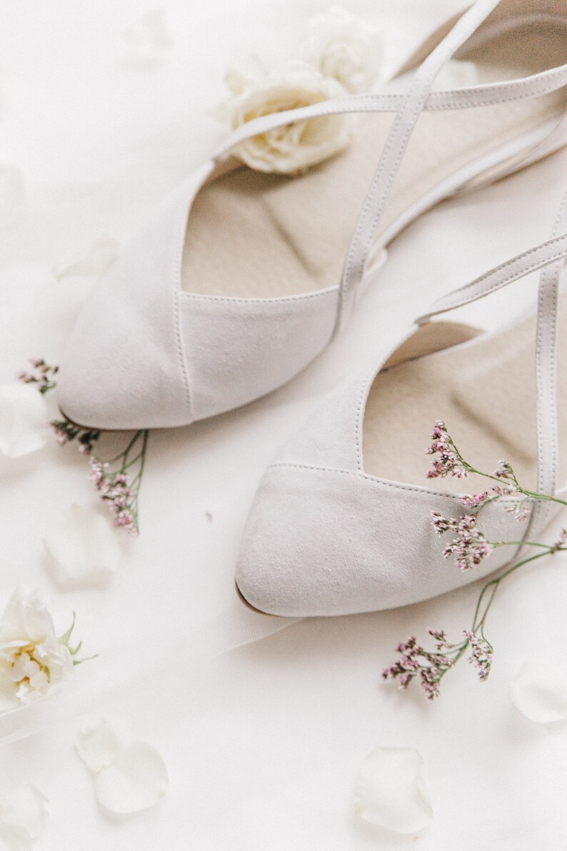 Wedding shoes white wedding shoes shoes wedding shoes for bride low heel wedding shoes flats flats wedding shoes wedding dress image 5