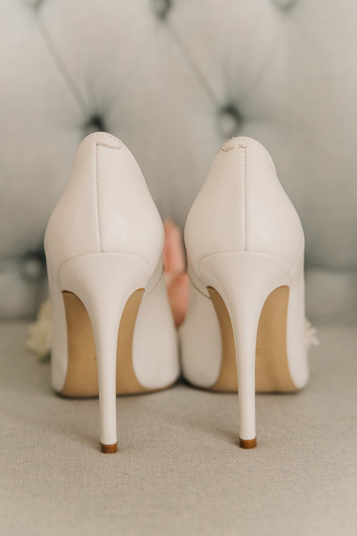 white heels for a wedding