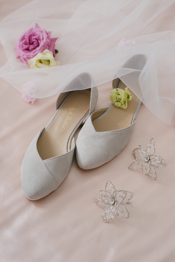 Gray flats for best sale wedding