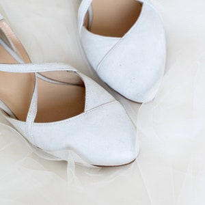 Wedding shoes white wedding shoes shoes wedding shoes for bride low heel wedding shoes flats flats wedding shoes wedding dress image 2