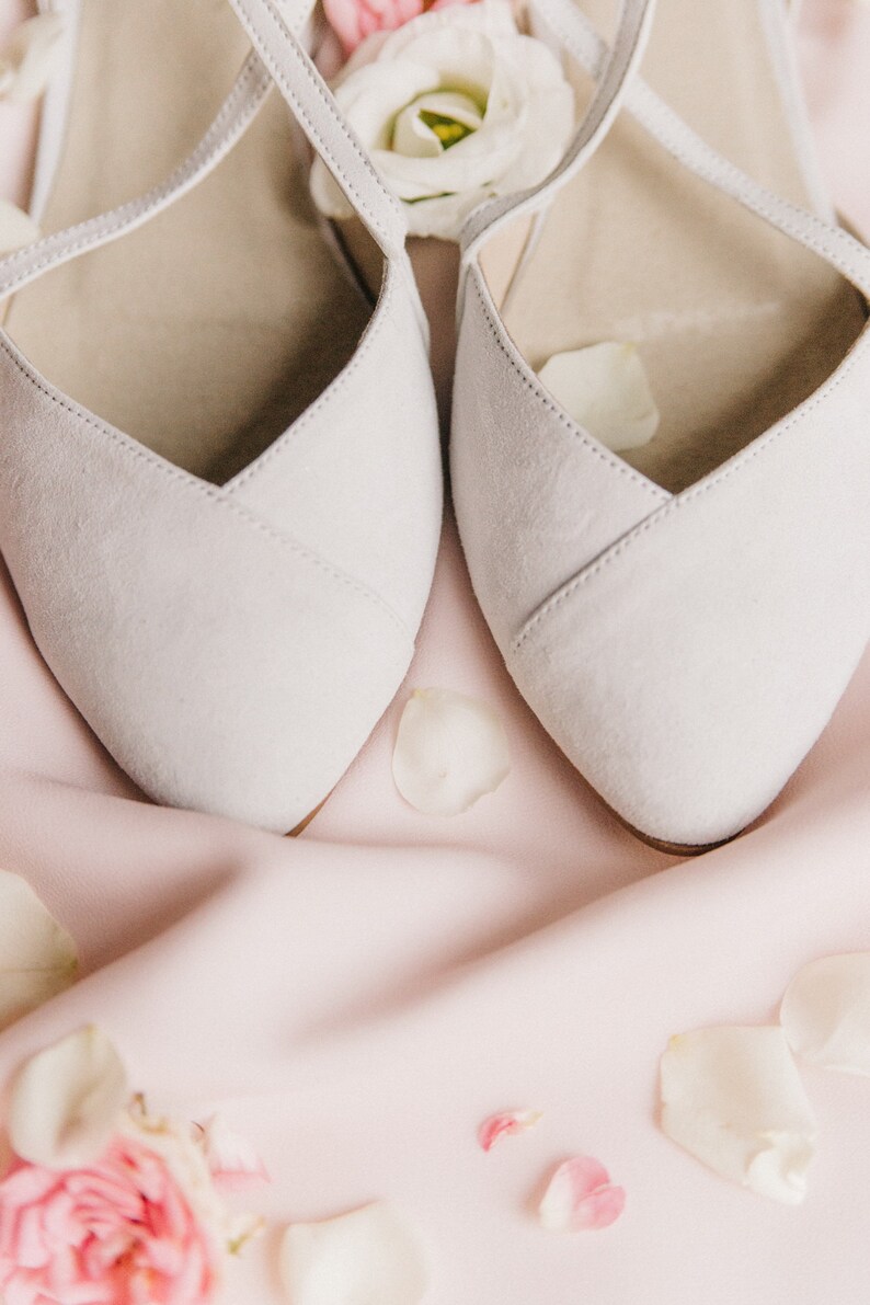 Wedding shoes white wedding shoes shoes wedding shoes for bride low heel wedding shoes flats flats wedding shoes wedding dress image 7