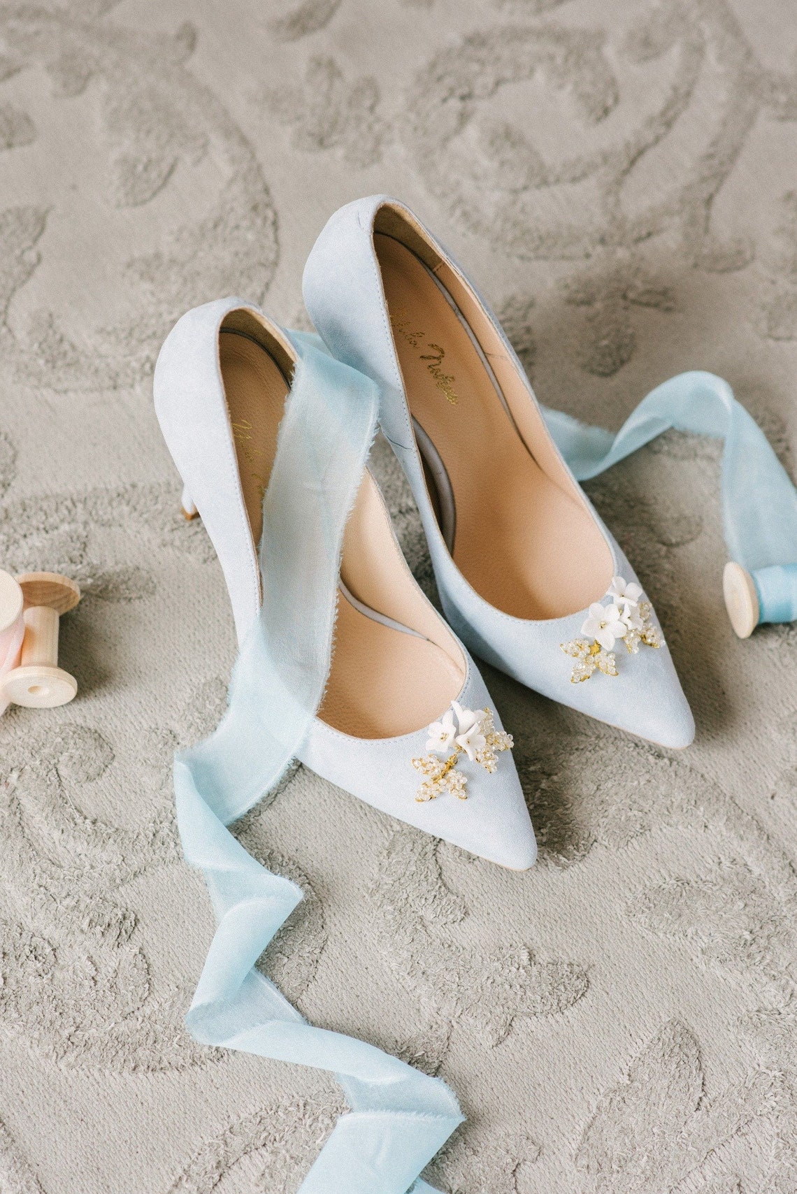 Something blue blue wedding shoes bridal shoes wedding image 4