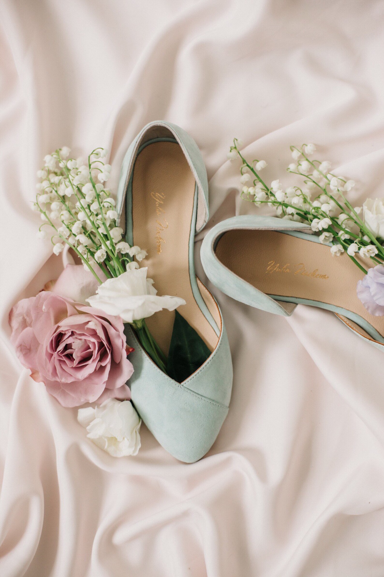 Bridal shoes mint wedding shoes bridal flats woman Etsy