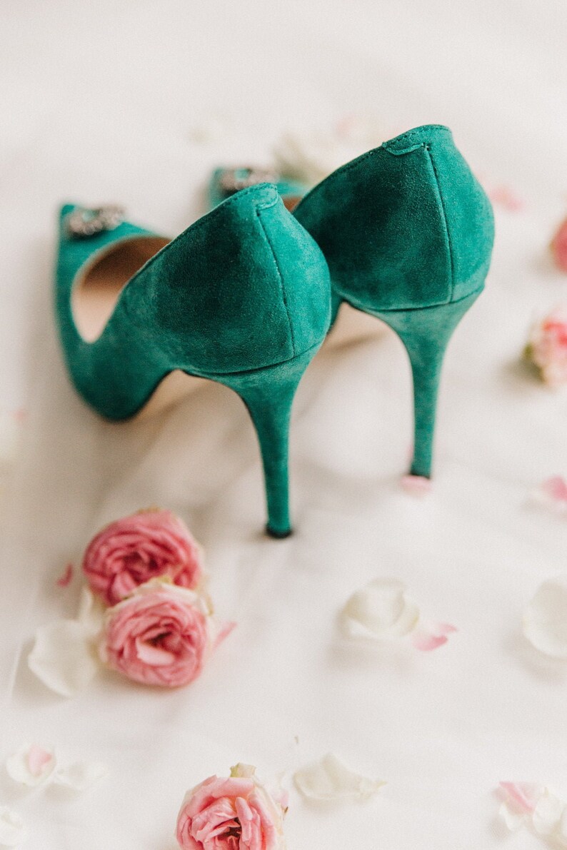 Wedding Shoes Green Wedding Shoes Bridal Shoes Wedding Etsy