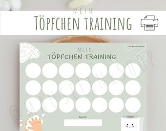 My Potty Training - Printable Toilet Template A4 Download Print Kindergarten Daycare Nursery Educator PDF