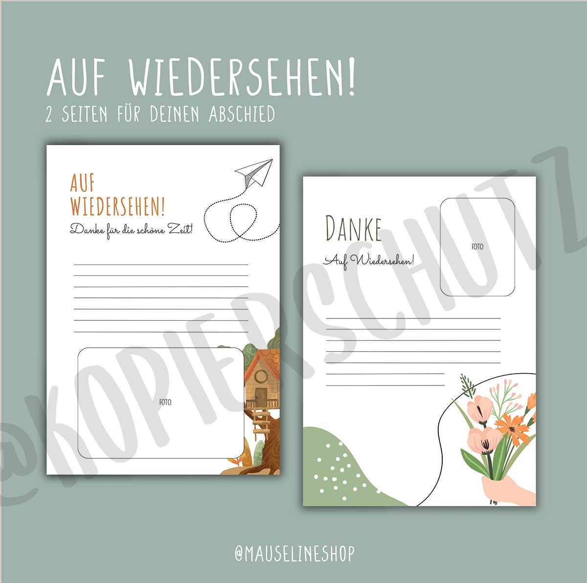 3 Steckbriefe & 2 Abschiedsbrief Vorlagen - Zum Ausdrucken Vorlage A4