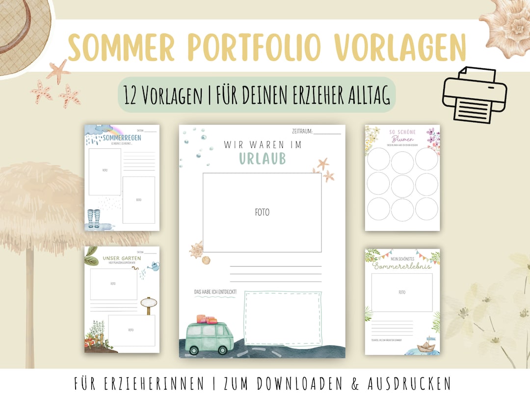Portfolio Vorlagen Zum Ausdrucken