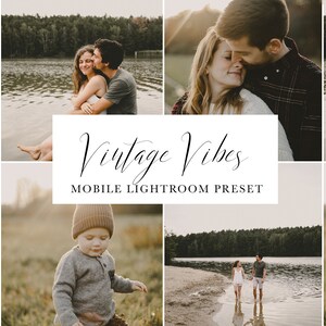 Preset / Filter &quot;Vintage Vibes&quot; Lightroom LR Instagram / Blogger, Natural Lightroom Preset