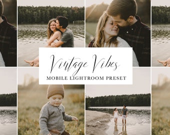 Preset / Filter &quot;Vintage Vibes&quot; Lightroom LR Instagram / Blogger, Natural Lightroom Preset