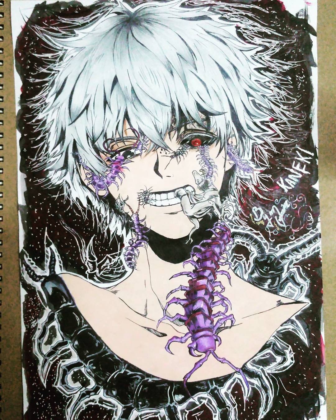 Tokyo Ghoul Kaneki Original Drawing No Prints Etsy Tokyo Ghoul Kaneki Original Drawing No Prints Etsy