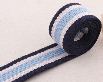 50mm White /"Cotton Soft/" 100/% Polyester Herringbone Tape