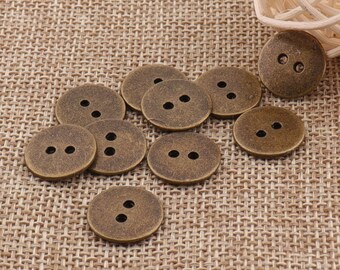 UK/_ 50Pcs 4 Holes Wooden Round Buttons Clothing Buttons DIY Sewing Craft Eager