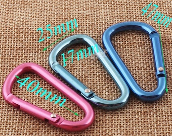 Mavota Aluminum Carabiner D Shape Buckle Key Chain Keychain Clip Gate Buckle Spring Snap Blue Mavota Aluminum Carabiner D Shape Buckle Key Chain Keychain Clip Gate Buckle Spring Snap Blue