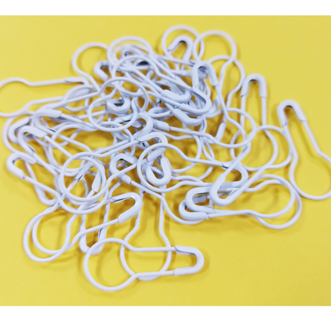 White Bulb Safety Pin High Quality100 Pieces Safety Pins at Etsy