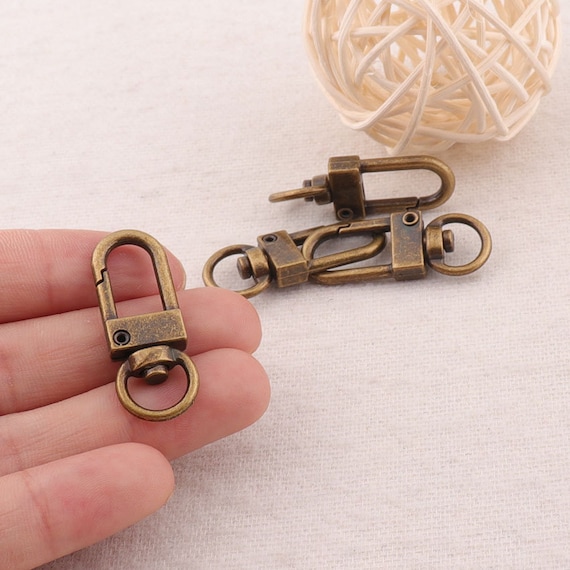 Fibbie ad anello a molla ovali da 38 mm Oro rosa/Oro chiaro