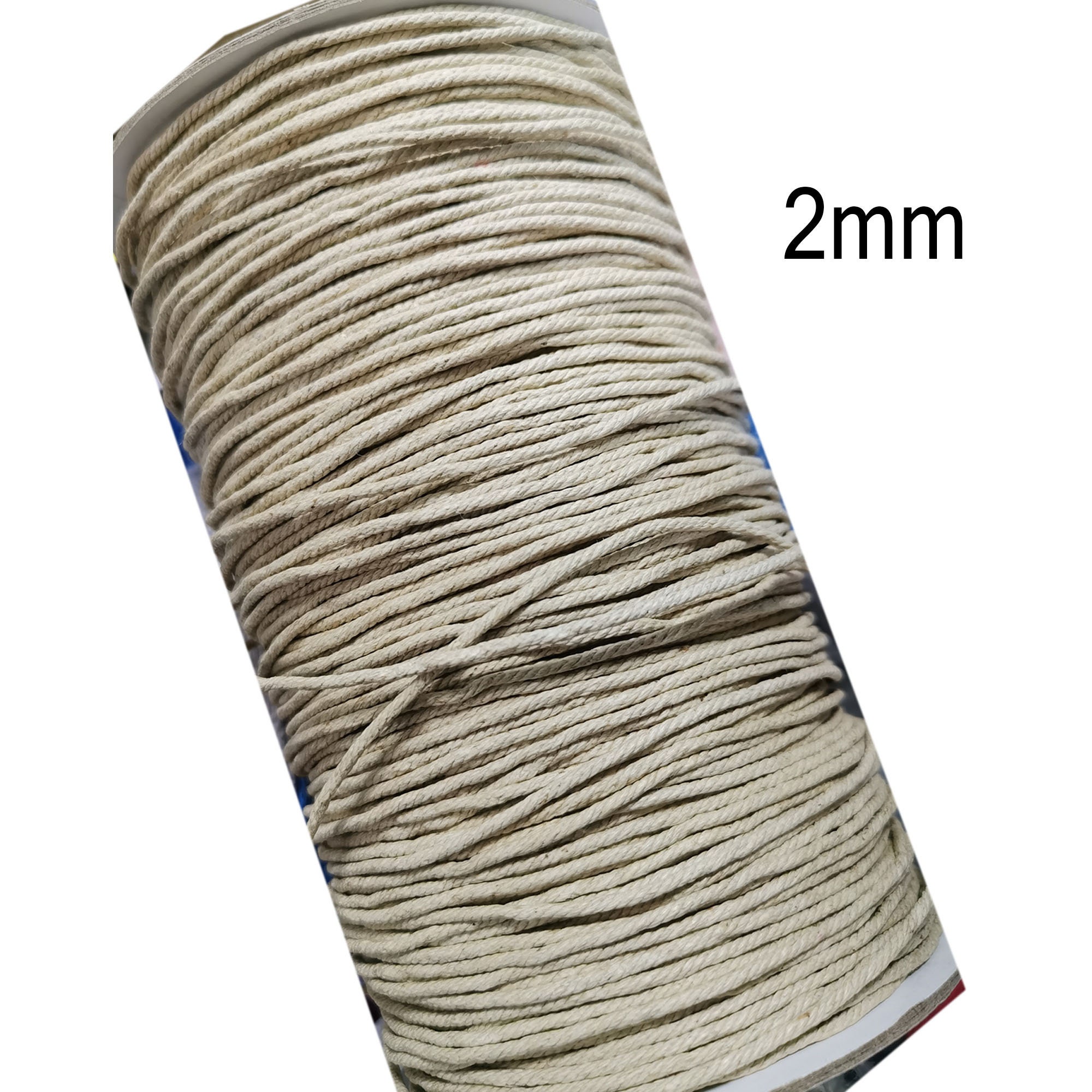 2mm to 12mm Soft Braided Cotton Rope Cord Multi Craft Bondage Use Beige  Natural