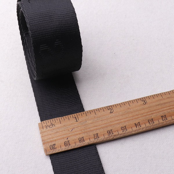 WEBBING,1 1/4" (32mm) width Black Webbing soft  Printing grain Nylon Webbing Purse strap Thick Canvas Belt Handle,1yard,5yards