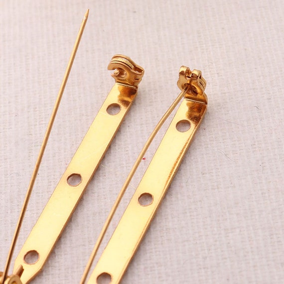 Decorative Metal Brooch Back Bar Locking Pins for Garment - China Back Bar  Pin and Brooch Back Bar Pin price