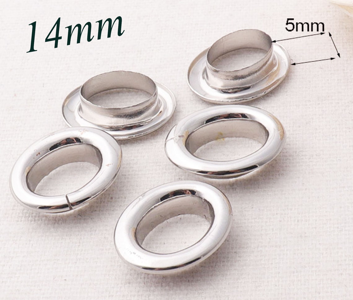 20 PCS Metal Silver EyeletsEyelets Grommets With Washers Etsy