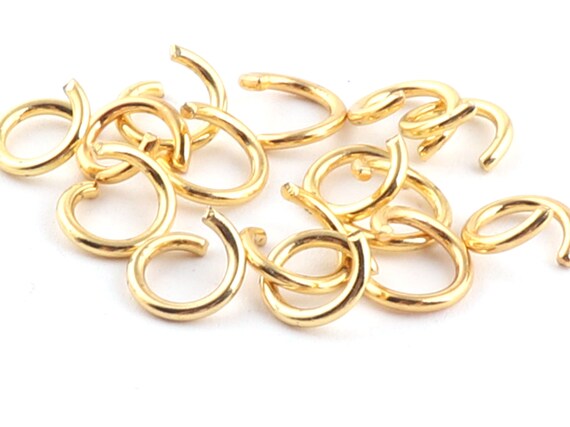 1000 Anelli Di Salto In Acciaio Inox 304 Per Gioielli Fai Da Te - 0,8x5mm, Colore Argento Scuro, Connettori Per Collane E Bracciali