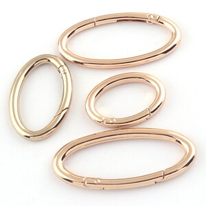 Spring Loaded Cobb Rings Oval Spring Rings,54mm/50mm/38mm/29mm Light Gold Spring Ring Spring ...