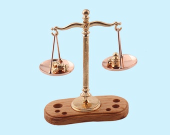 Miniature Balance Scales 1:12 Dollhouse Miniature Vintage Style for Gift Dollhouse Decor