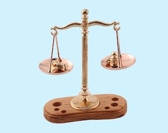 Miniaturowe wagi 1:12 Miniaturowy domek dla lalek w stylu vintage na prezent, dekoracja domku dla lalek