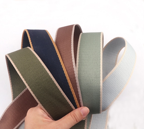 38MM Webbing,Colorful Striped Webbing Ribbon Key Fobs,Bag Belts Purse Straps Tape Bag Handle Belting Dog Collar Wholesale by the yards