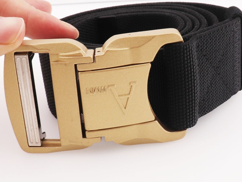 Black Belt Bucklesnylon Waistband Vintage Belt Nylon bing Etsy