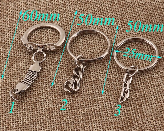 40pcs Keychain Hooks With Key Rings, Used For Diy Keychain