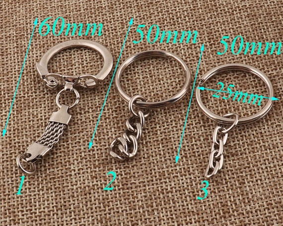 40pcs Keychain Hooks With Key Rings, Used For Diy Keychain