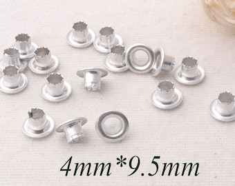 200 PCS Silver Eyelets with Jagged,Great for Clothes Leather Canvas bag rivet studs(ey3024)