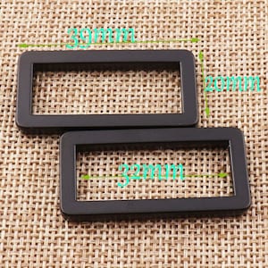 4-8pcs Rectangle Rings 1 1/4&quot;(32mm)Black Rectangle Buckle Webbing Purse Handbag Bag Making Hardware Handbag,High Quality (4070)