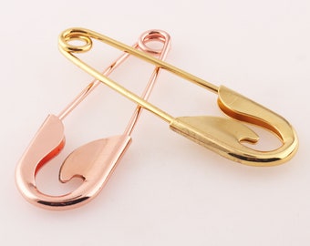 10 cm Large safety pins Rose Gold/Gold 1-3 PCS