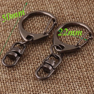 20 Key chain,Lobster Swivel Clasps,1&quot; Black Hook Clasps Claws,Carabiner Snap,Buckle Gate Bag,Purse Strap,Handbag Snap,Purse Hook(S3)