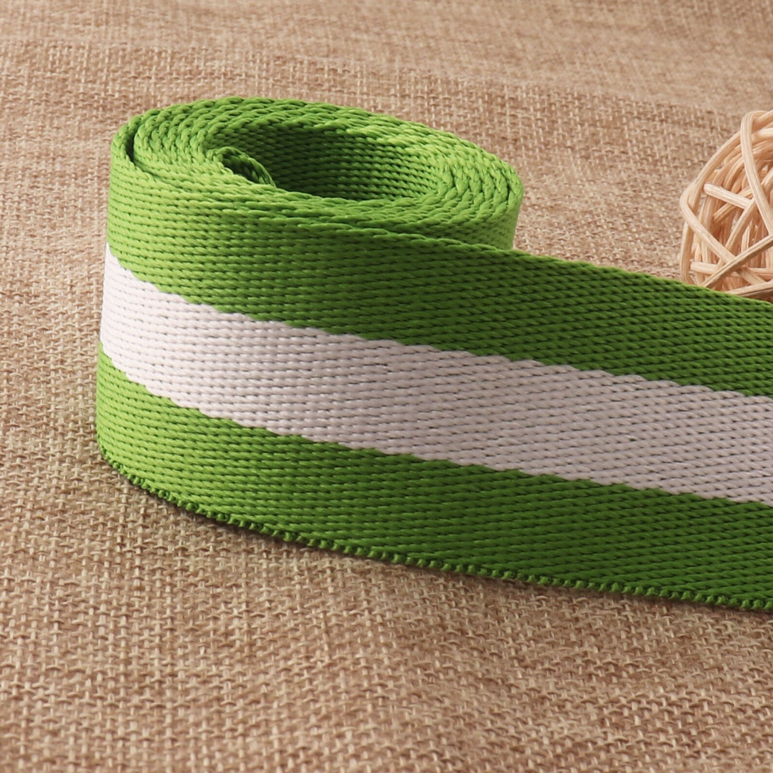 Cotton bingGreen White Striped bingBelt bing Soft Etsy