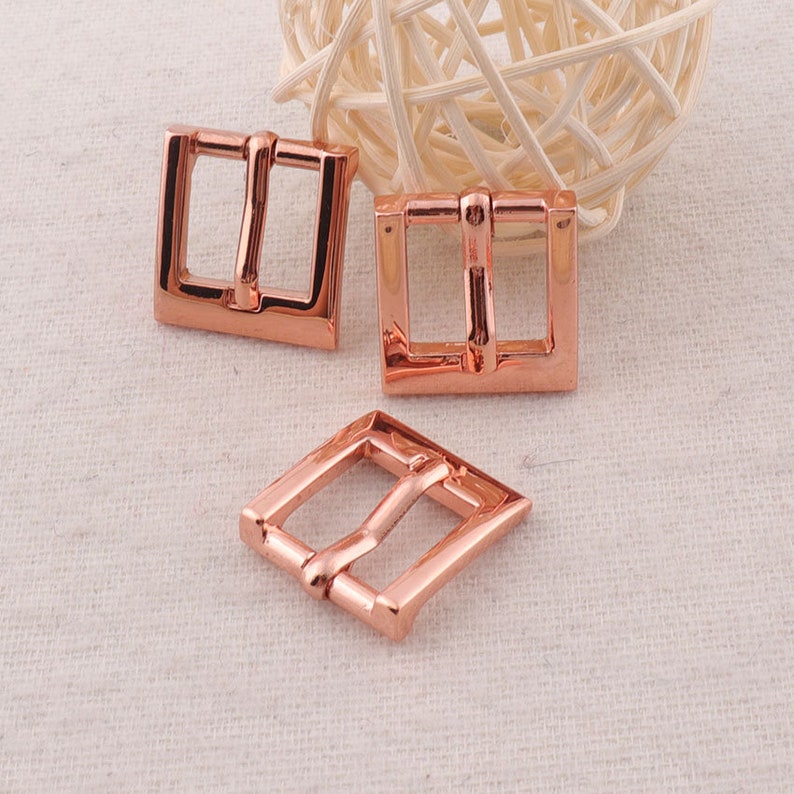 10 Pcs1/214mmrose Gold Strap Buckle Fasteners Belt Etsy