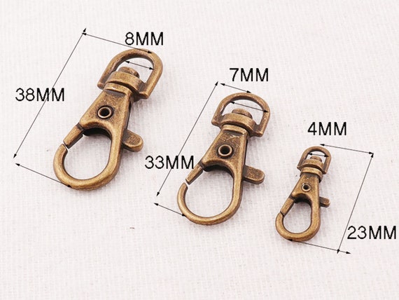 Pet Collars and Bag Accessories Lightweight Durable Fasteners Strap Pack of 2 Trimming Shop 25mm Trigger Snap Hook Bronze Buckle for Webbing Straps Backpack