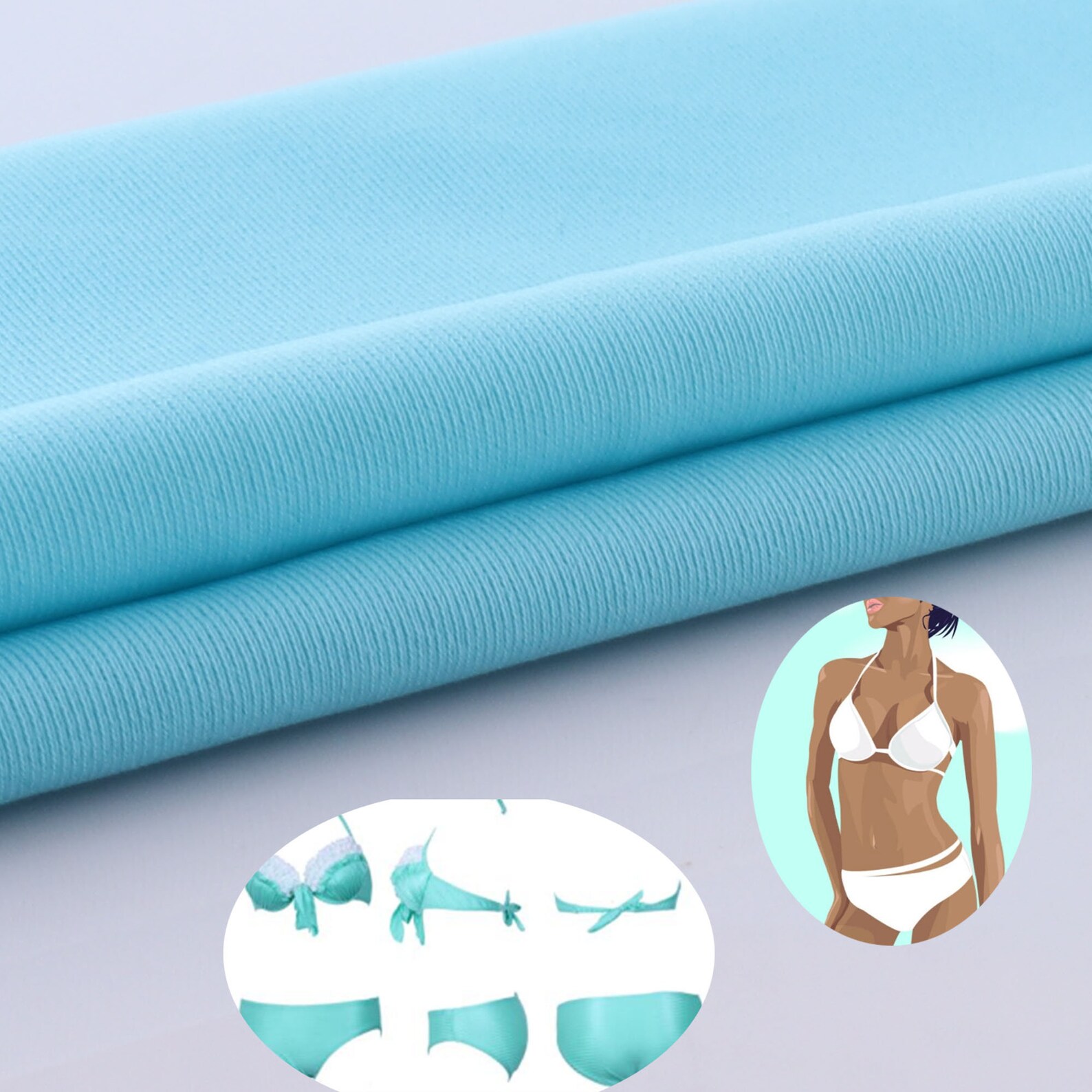 Stretch Spandex Cotton Lycra Solid Fabricelastic Fabric for Etsy