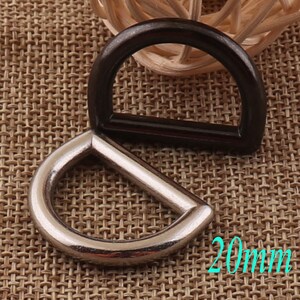 10 pcs D Ring Buckles,20mm Silver/Black D Rings,Webbing Purse Bag,Handbag Hardware,Purse hardware,d-ring,metal D Ring(v9)