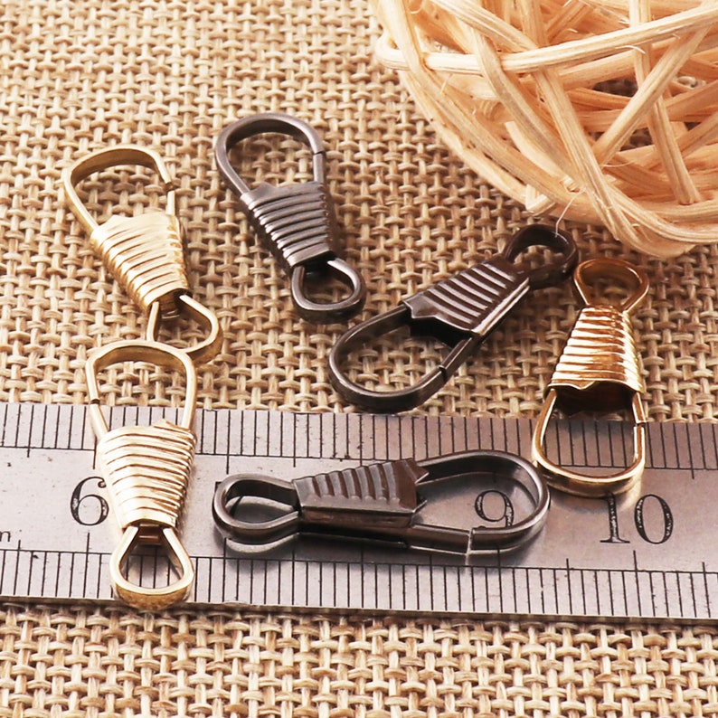 30 PCS Black/gold Lanyard Hooks Key Chain Hookcraft Supplies Etsy