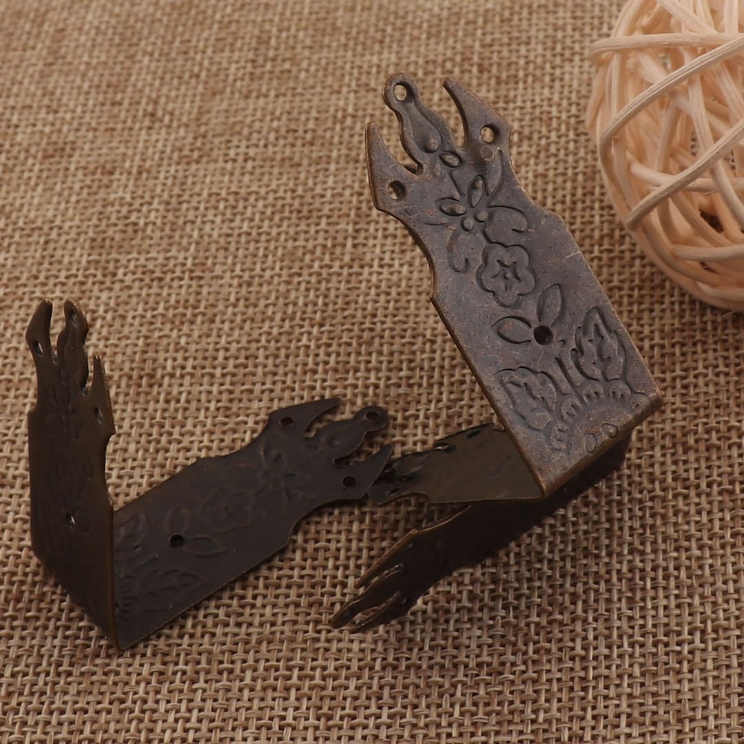 4-24 Pcs Vintage Box Corner,44mm Antique Bronze Corner,metal Corner ...